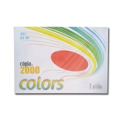 Papel Fotocopia Vermelho A4 80gr 100 Folhas - Outras 180Z27045