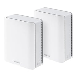 ASUS ZenWiFi BT10 Tri-band WiFi 7 Mesh 18 Gbps 6000 sq.ft 2pk Dual 10G Ports Security and Parental Controls Included - Asus 90IG08Y0-MO3C40