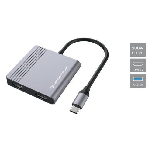 CONCEPTRONIC DONN13G DONN 4-IN-1 MULTIFUNCTIONAL USB ADAPTER - Conceptronic DONN13G