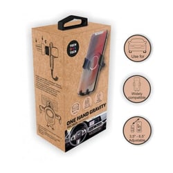 TechOneTech Suporte para Smartphone para automóvel para Smartphones até 6,5" por gravidade - Suporte de saída ventilado - TechOneTech 202601