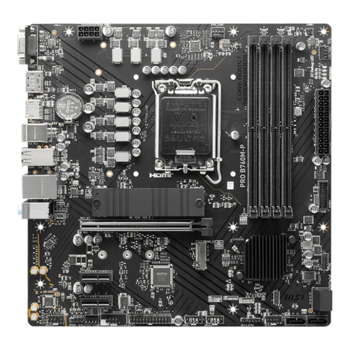 MB MSI PRO B760M-P SKT 1700 4xDDR5 VGA/HDMI/DP mATX - MSI 911-7E02-014