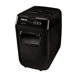 Fellowes AutoMax 200C Trituradora de papel com corte automático de partículas - Alimentação automática de 200 folhas - Ranhura manual para 10 folhas - 32L - Fellowes 165205