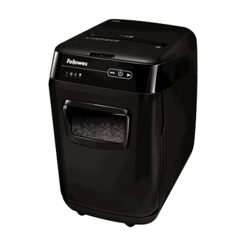 Fellowes AutoMax 200C Trituradora de papel com corte automático de partículas - Alimentação automática de 200 folhas - Ranhura manual para 10 folhas - 32L - Fellowes 165205