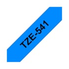 Fita Laminada 18mmx8mts Fundo Azul / Texto Preto - Brother BROTZ541