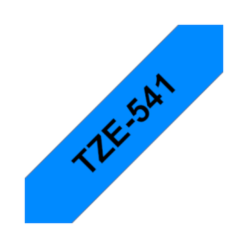 Fita Laminada 18mmx8mts Fundo Azul / Texto Preto - Brother BROTZ541