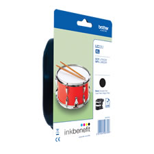 Tinteiro de tinta preto de alta capacidade inkbenefit - Brother LC22UBKBP