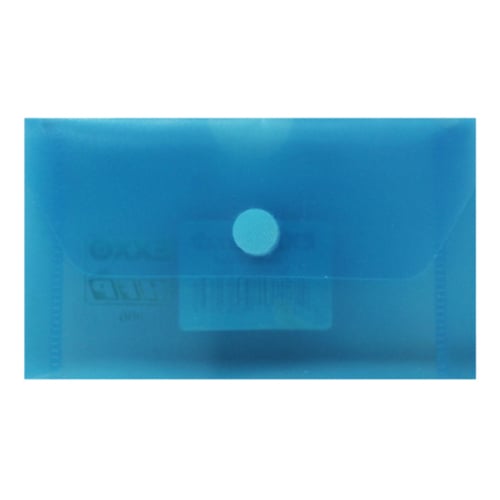 Bolsa Envelope 105x65mm Fecho Velcro Plástico Azul - Outras 1003880