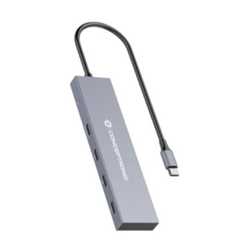 Hub USB-C da Conceptronic com 4x USB-C PD até 100W - Caixa em alumínio - Conceptronic HUBBIES14G