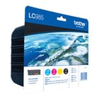 Pack de 4 Tinteiros (BK/C/M/Y). Duração até 300 págs./preto e 260 págs./cor (segundo ISO|IEC 24711) - Brother LC985VALBP