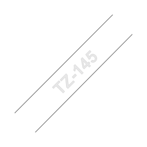 Fita Laminada 18mmx8mts Fundo Transparente / Texto Branco - Brother BROTZ145