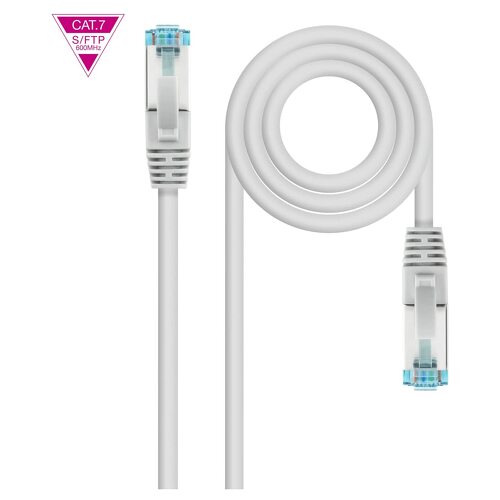 Cabo de rede nanocabo Cat.7 600Mhz LSZH SFTP PIMF AWG26 5m - Nanocable 10.20.1705