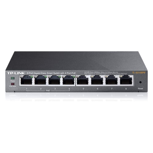 TP-Link Easy Smart Gigabit Switch 8 portas - 4 portas PoE - TP-Link TL-SG108PE