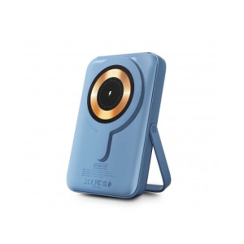 Urban Factory Magnee Power Universal Powerbank 10000mAh - Entrada USB-C - USB-C, USB-A e Saída Wireless - Cor Azul - Urban Factory MWP15UF