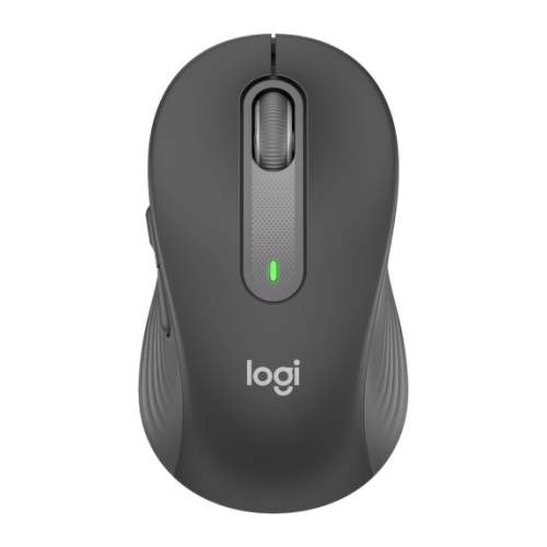Mouse USB sem fio Logitech Signature M650 L 2000 dpi - 5 botões - Uso para canhotos - Cor grafite - Logitech 910-006239