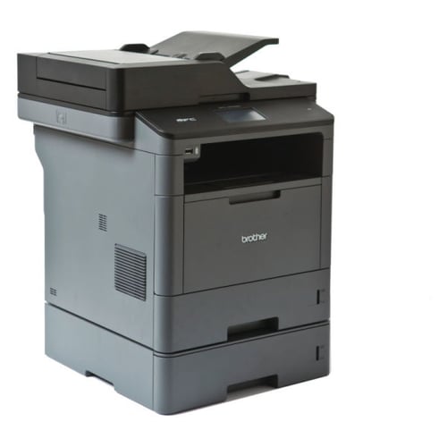 Impressora multifunções laser monocromático 4 em 1 de uso profissional, impressão frente e verso automática, placa de rede e bandeja adicional de 250 folhas (LT5500) - Brother MFC-L5700DNLT
