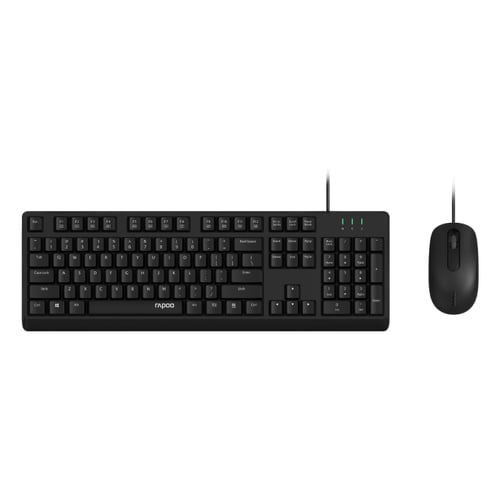 Rapoo Conjunto de secretária com fios NX1500, disposição PT - Rapoo 00230326