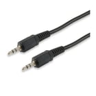 Equipar cabo de áudio estéreo jack 3,5 mm macho para jack 3,5 mm macho - comprimento 2,5 m - cor preta - Equip EQ14708107
