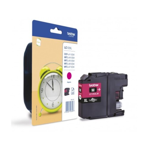 Tinteiro de tinta magenta de alta capacidade - Brother LC125XLMBP