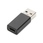 DIGITUS ADAPTADOR USB-A - USB-C M/F PRETO - DIGITUS AK-300524-000-S