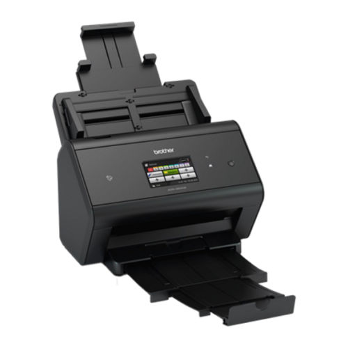 Modelo substituto ADS-4900W. Scanner departamental profissional de grande velocidade com frente e verso automático com placa de rede cablada e WiFi - Brother ADS-3600W