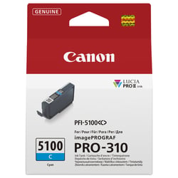 CANON PFI-5100 SERIES CYAN INK TANK - Canon 6953C001