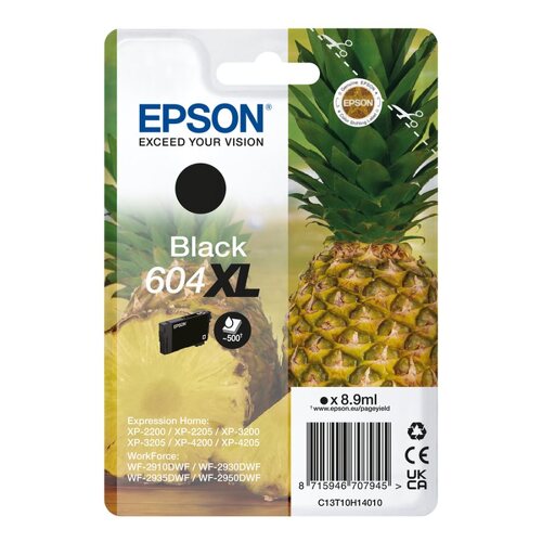Cartucho de tinta preto original Epson 604XL - C13T10H14010 - Epson C13T10H14010