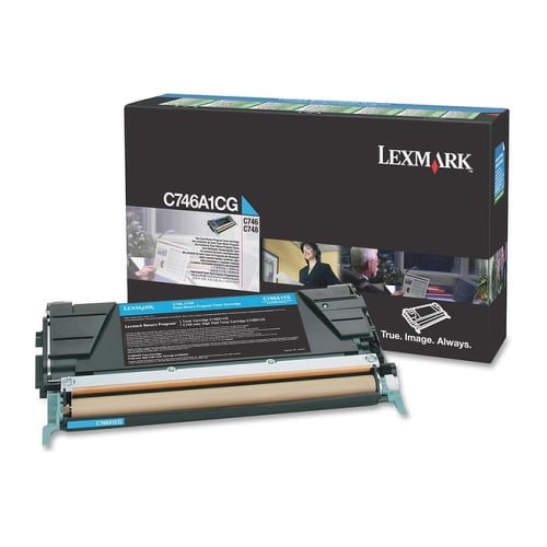 LEXMARK TONER AZUL RETURN PROG (C74X) 7K - Lexmark C746A1CG