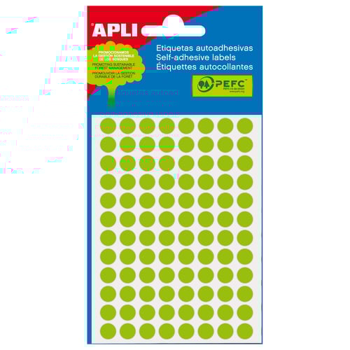 Apli Minibag Verde fluorescente Ø 8,0mm 3 folhas - APLI 208181