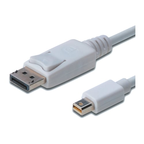 DIGITUS CABO ADAPTADOR DISPLAYPORT - MINI DISPLAYPORT M/M 1MT BRANCO - DIGITUS AK-340102-010-W