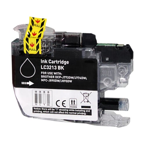 Brother LC3213/LC3211 Cartucho de Tinta Genérico Preto - Substitui LC3213BK/LC3211BK - BI-LC3213BK