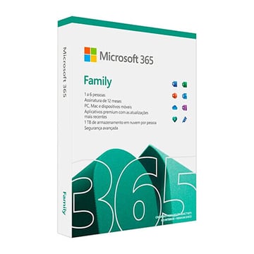 Microsoft M365 Family Portuguese Subscr 1YR EuroZone Medialess P10 - Microsoft 6GQ-01941