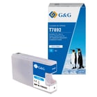 G&G Epson T7892/T7902/T7912 Cião/Azul Cartucho de Tinta Compatível, 35 ml - Tinteiro Compatível C13T789240/C13T79024010/C13T79124010