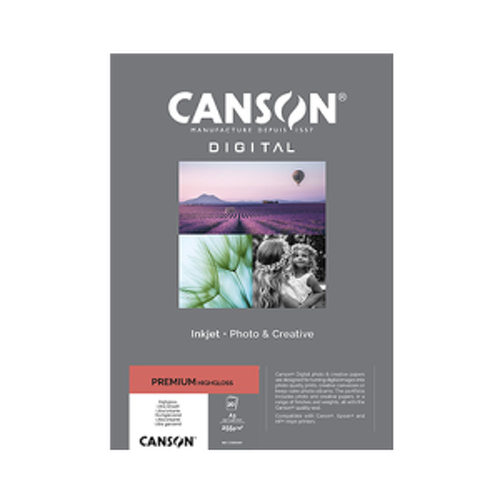 Papel 255gr A3 Foto Canson Premium Highgloss 20 Folhas - Canson 1084336