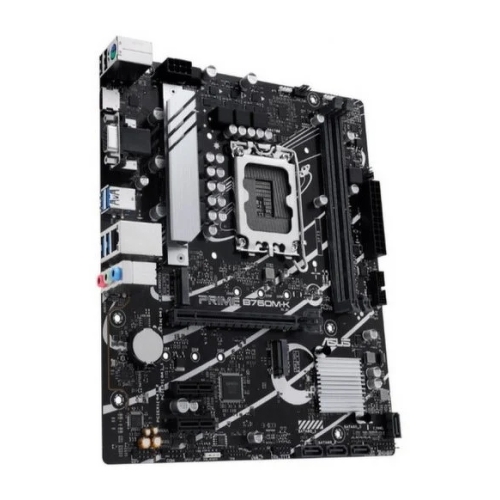 Placa-mãe Asus Prime B760M-K Intel 1700 - HDMI, VGA, PCIe 4.0, M2, 4x Sata III, USB 2.0, 3.2, RJ-45 - Asus PRIME B760M-K