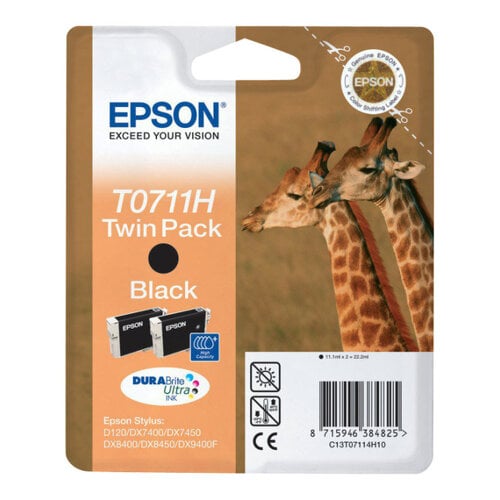 Cartucho de tinta preto original Epson T0711H - C13T07114H10 - Epson C13T07114H10