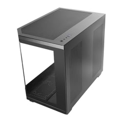 MARS GAMING MC-3TCOREM CUSTOM MICRO-ATX CASE TRIPLE CONTINUOUS TEMPERED GLASS WINDOWS MODULAR DUAL CHAMBER DESIGN BLACK - Mars Gaming MC3TCOREM