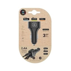 Carregador de automóvel duplo USB-A TechOneTech - Alto desempenho - TechOneTech 144394