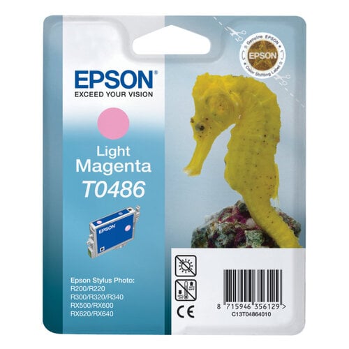 Cartucho de Tinta Original Epson T0486 Magenta Light - C13T04864010 - Epson C13T04864010