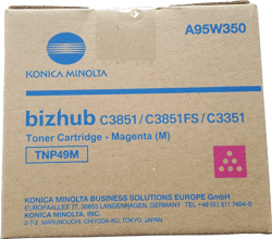 Cartucho de Toner Original Magenta Konica Minolta TNP49 - TNP49M/A95W350 - Konica Minolta A95W350