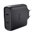 Trust Carregador GaN Maxo de 65 W com 2 portas USB-C - Preto - Trust 25525