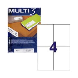 Etiquetas 105x148mm 100Fls A4 Multi3 400un - Multi3 APL4713