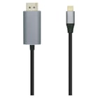 Cabo conversor Aisens USB-C para Displayport 4K@60HZ - USB-C/M-DP/M - 0,8M - Cor preta - Aisens A109-0394