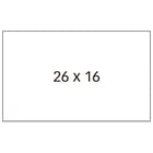 Etiquetas brancas Apli para máquinas de etiquetar preços de 2 linhas - Tamanho 26 x 16mm - Adesivo removível - Embalagem com 6 rolos - Compatível com os modelos 101419 e 102365 - APLI 211596