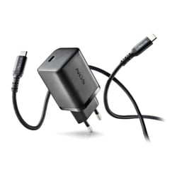Carregador de parede universal GaN NGS Bud45W-C 45W ultrarrápido - USB-C PD e PPS - Cabo USB-C 1,5 m - Preto - NGS BUD45W-C