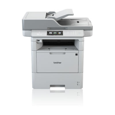 Modelo substituto MFC-L6710DW. Impressora multifunções laser monocromático de alta produtividade, frente e verso automático 4 em 1, rede cablada e WiFi - Brother MFC-L6800DW