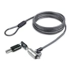 Cabo de segurança L-Link Nano com fecho - Aço revestido a vinil - Compatível com a ranhura Nano - Fecho com chave - L-Link 287517