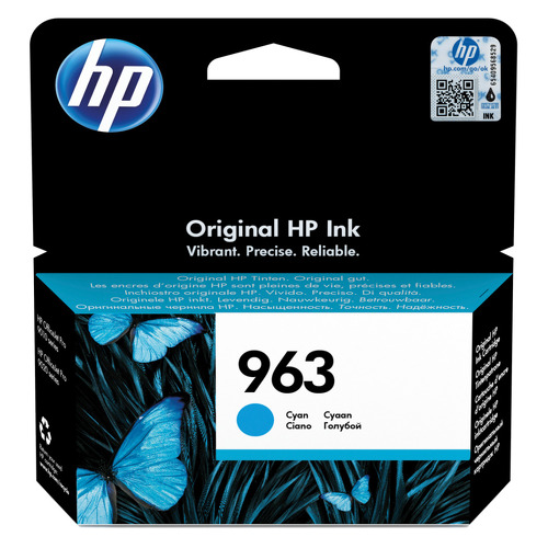 Cartucho de Tinta HP 963 Ciano Original - 3JA23AE - HP 3JA23AE