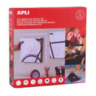 Fita de velcro Apli 20 mm x 25 m - Extra forte - Resistência até 10Kg - Branco - APLI 14903