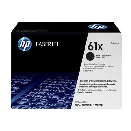 HP 61X High Yield Black Original LaserJet Cartridge toner 1 unidade(s) Preto - C8061X