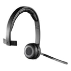 Logitech H820E Auscultadores mono com microfone - 10 horas de autonomia da bateria - Banda para a cabeça ajustável - Controlos do auricular - Preto - Logitech 981-000512